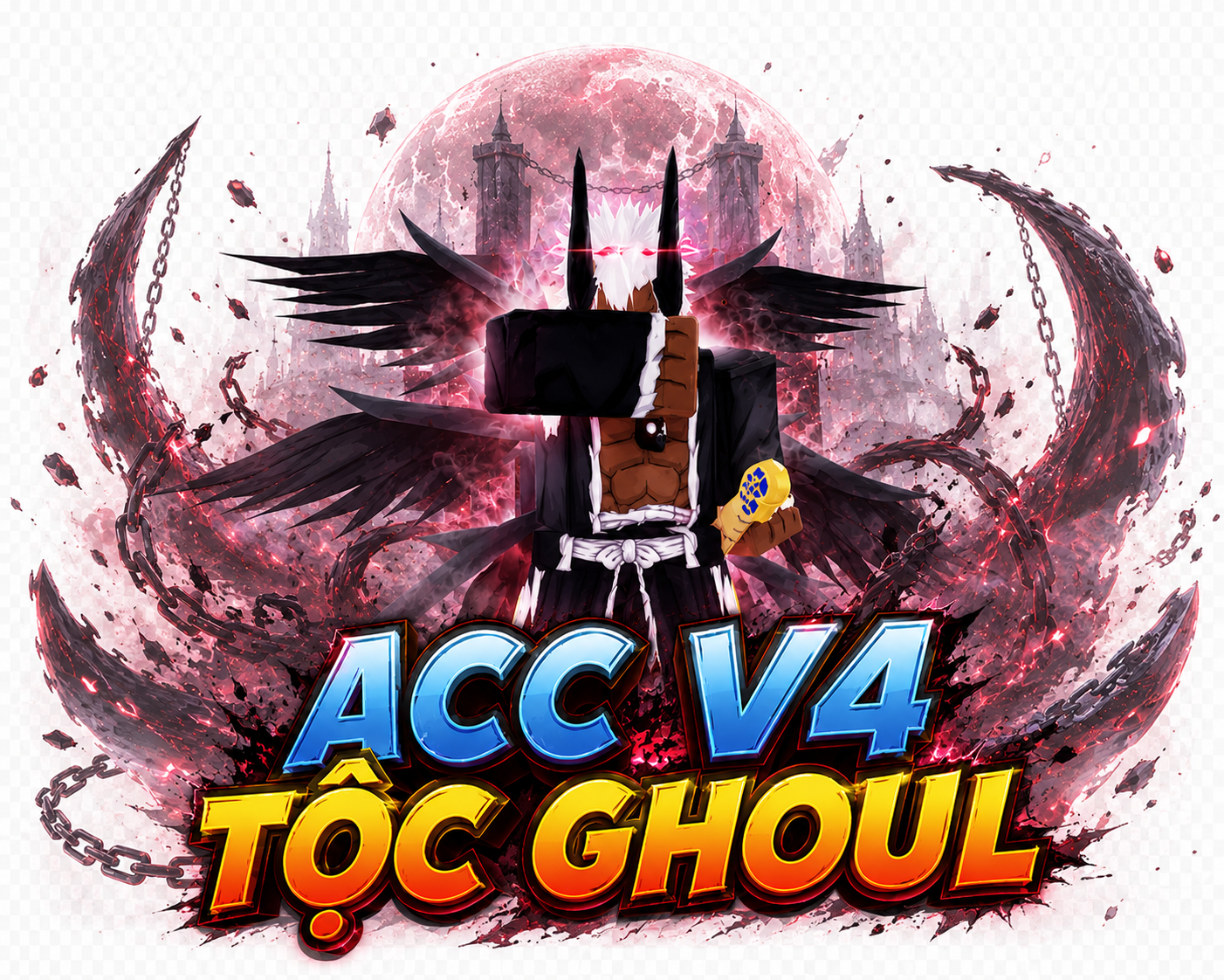 ACC V4 TỘC GHOUL FULL GEAR KÈM ITEM SONG KIẾM VÀ SOULGUITAR SIÊU NGON